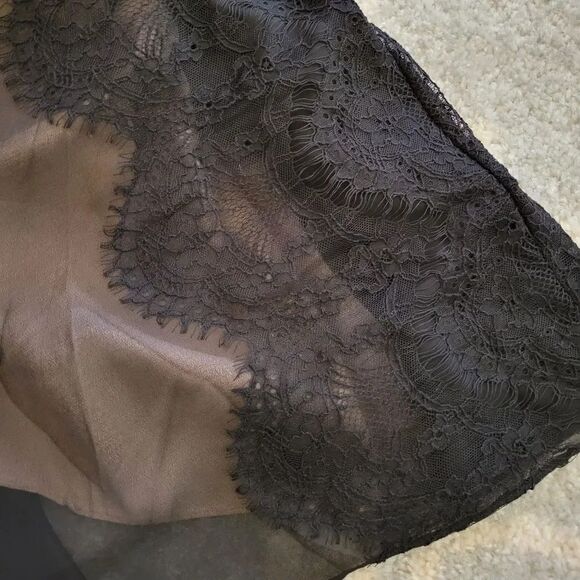 TED BAKER LONDON 'Hanya' Black and Pink Lace Maxi Dress - Picture 5 of 15